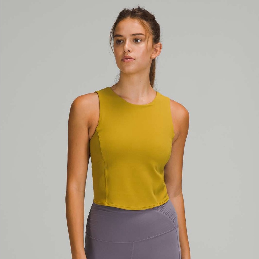 Lululemon Nulu Twist-Back Yoga Tank Top - Auric Gold